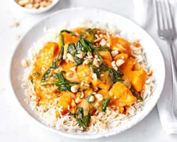 Satay sweet potato curry